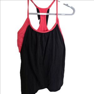 Lululemon Athletica Black and Pink Tank Top